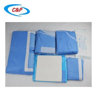 China Sterile Surgical Disposable Laparotomy Pack Drape Customized for sale