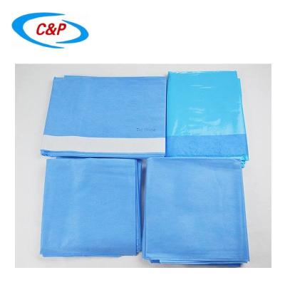 China SMS Kit de cortinas quirúrgicas de laparotomía Azul No tejido en venta