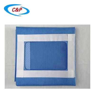 China Fenestrated Disposable Surgical Drape Towel With Hole Blue Green for sale