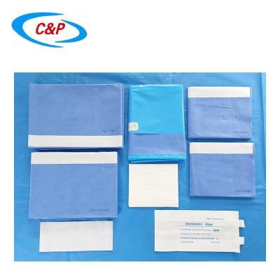 China SMS Blue Disposable Universal Surgical Drape Pack For Hospital Clinic for sale