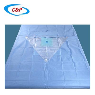 China Blue SMS Knee Arthroscopy Drape SMS PP PE Waterproof Fabric OEM Service Available à venda