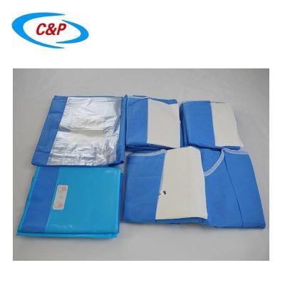 China Paquete de cortinas quirúrgicas para ojos estériles azul fabricante para hospitales y clínicas en venta