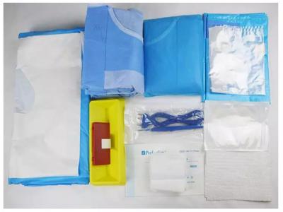 中国 OEM/ODM Pack  Available Green C Section Surgical Drape Pack  Suitable for Medical Procedures 販売のため