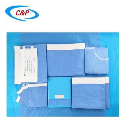 China Hospitales y clínicas cirugía general paquete de cortinas SMS kits quirúrgicos universales desechables en venta