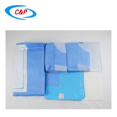 China SMS/PP/PE Nonwoven Disposable Surgical Laparoscopy Pack Sterile Medical Supplies Pack à venda