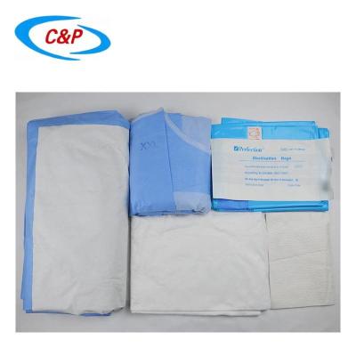 China Kit de cirugía médica estéril de cesárea paquete de sección C cortina quirúrgica con CE, ISO13485 en venta