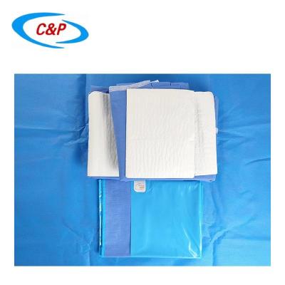 China CE ISO13485 Sterile Blue Nonwoven Surgical Gown Pack Supplier For Operation Room for sale