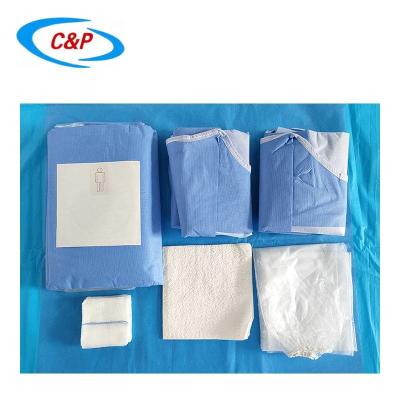 China Hospital Surgical Drape Sterile Surgical Disposable Angio Pack For Operating Room for sale