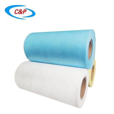 China PE Film Laminated SMS Nonwoven Raw Material Disposable Medical Supplies Roll for sale