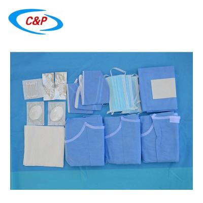 China Waterproof Blue Disposable Sterile Refrative Eye Drape Kit For Eye Surgeries for sale
