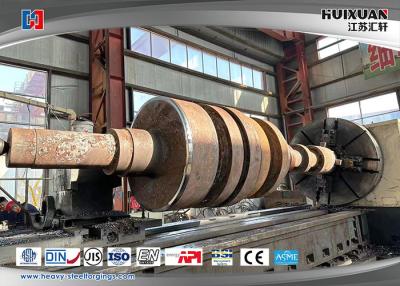 China Power Generator Rotor Forging With Grooving,Heat Stability Test Te koop