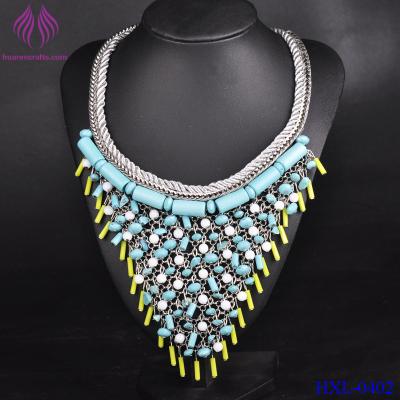 China Fashion wholesale necklace Jewellery Tassel Vintage bohemian Ethnic Choker Statement Necklaces for sale