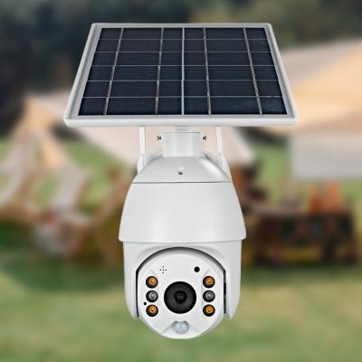 China 1080P WiFi Battery Security Camera IP65 Waterproof PIR Solar CCTV Camera for sale
