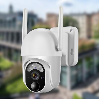 China 4G Outdoor PTZ Surveillance Camera 360 Degree Swiveling Wireless PIR Full Color for sale