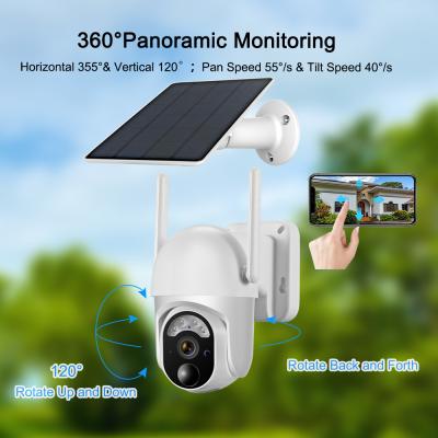 China 7800mAh Rechargeable Battery Security Camera 2.4Ghz WiFi Wire Free Security Cameras for sale