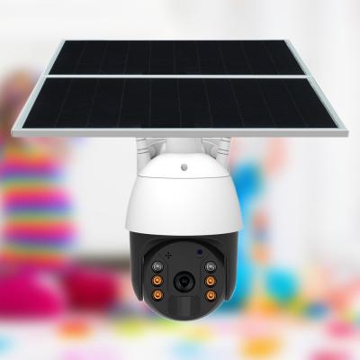 Chine Caméra de sécurité de panneau solaire du cas 20W en métal de la caméra 2MP de détection de mouvement de PIR 4G PTZ à vendre