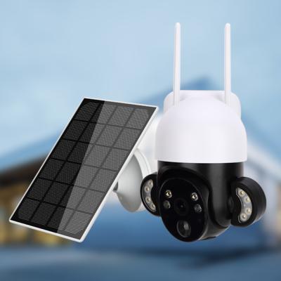 China 2K PIR 4G CCTV Wireless Security Camera With Solar Panel Siren Alarm for sale