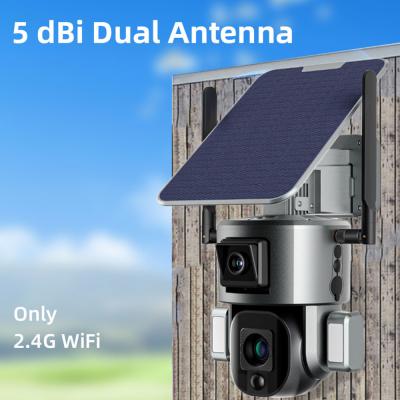Chine Cheminement humain solaire sans fil de bourdonnement optique de la caméra de sécurité 10X d'IP65 Wifi à vendre