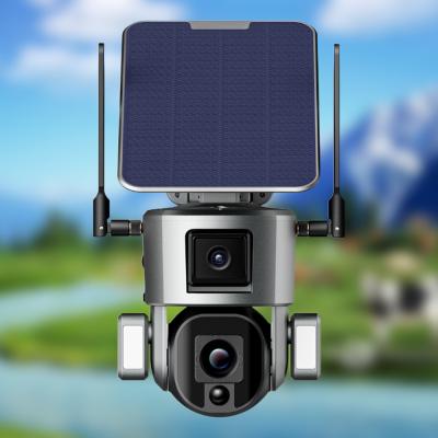 中国 アンドロイド IOS APP 太陽光発電 4K セキュリティ カメラ スターライト 10x 光学ズーム 販売のため