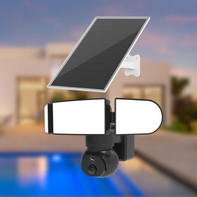China 4MP 4G Cellular Security Camera 2K HD 1500LM Flood Light Camera Outdoor for sale