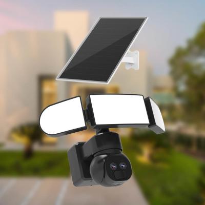 Chine Caméra de projecteur extérieur 1200 lumens Android IOS télécommande APP caméra solaire WiFi à vendre