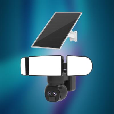 China Dual Lens WiFi Solar Security Camera Android IOS APP Control 6MP Solar WiFi CCTV Camera for sale