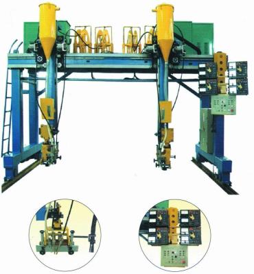 China Steel Structure Submerged H Beam Arc Welding Machine Gantry Type Box Beam Producion Line for sale