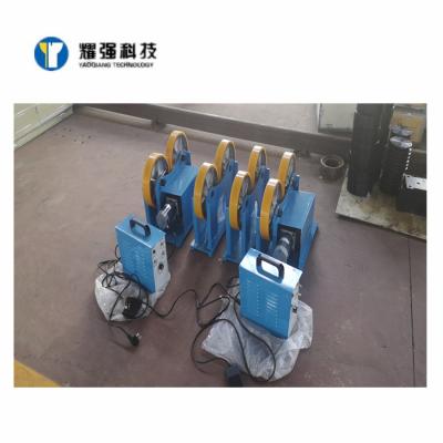China Adjustable Small Type 3T Welding Rotators Steel Wheel Or PU Wheel For Pipe Tank for sale