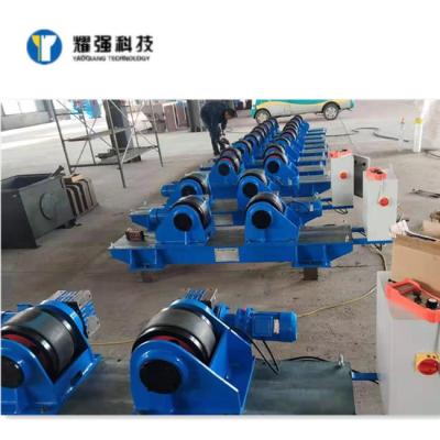 China 80T 100T 150T 250T Welding Rotator Machine Heavy Duty Automatic With Rubber Rollers for sale