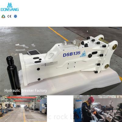 China Hydraulische Felshammerbrecher-Box, offener Typ, Schiefer 150 mm Durchmesser für verschiedene Bagger zu verkaufen