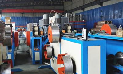 China Concrete Nail Making Machine Wires Flattening And Gluing Brad for sale