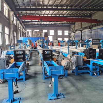 China 100 Wires Flattening And Gluing Staple Wire Banding Line 18m/Min Roofing nail making machine for sale