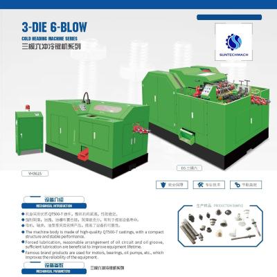 China 3 das 6 Schlag-Schmieden-Maschinen-vollautomatische Nuss sterben die mit Mutterbolzen, die Maschinen-kalte Vortriebsmaschine bildet zu verkaufen
