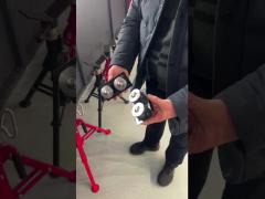 Vヘッドパイプスタンド 2500ポンドの負荷容量,調整可能な高さ28-52インチ,パイプスレッドと溶接のための耐久性のある炭素鋼体