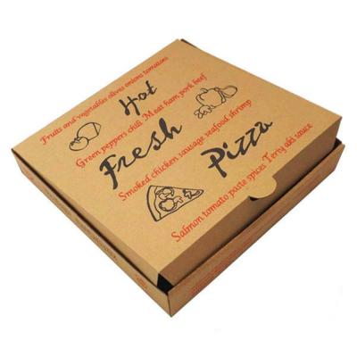 China CMYK Square Cardboard Pizza Boxes Custom Printed Food Packaging for sale