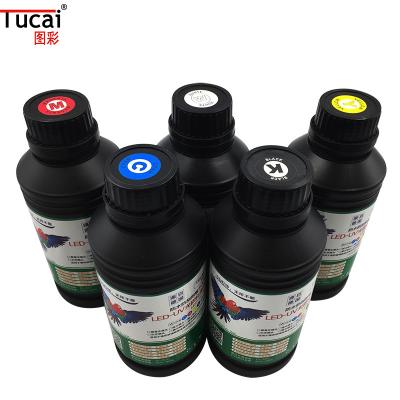 China Printing Smoothly UV Printer Ink Bright Color Uv Led Printing Ink For Epson Printhead for sale
