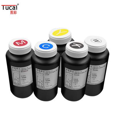 China Tinta de impressora UV suave de baixo cheiro Tinta de adesão forte Tinta a jato Tinta para impressão industrial Konica à venda