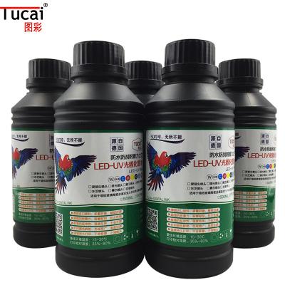 China Tinta UV de tela curável com baixo cheiro flexível Tinta de jato de tinta resistente a UV para cabeça de impressão da série Epsonn à venda