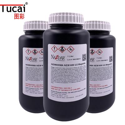 China Tinta de cabeza de impresión de tinta plana UV Nazdar Tinta para cabeza de impresión industrial de Ricoh Gen5 Konica en venta