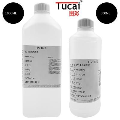 China 500ml/Pcs 1000ml/Pcs UV Ink Cleaning Solution Ink Flush For Konica Toshiba Printhead for sale