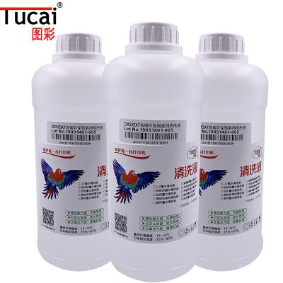 China 1000 Ml/Bottle Solvent Ink Cleaning Solution Water Based Cleaning Liquid For Epson DX5 DX6 for sale