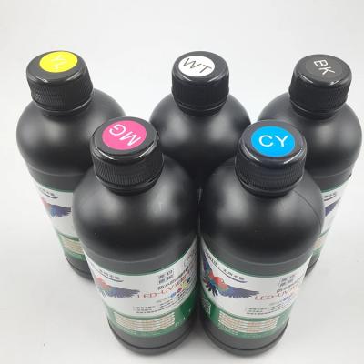 China UV Curing Drying Method UV Printer Ink for BK/CY/MG/YL/WH Prints Te koop