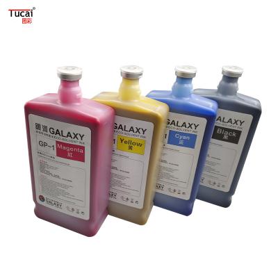 中国 1000 ml high quality galaxy eco solvent ink for EpsonDX4/5/7 for Car stickers, billboards 販売のため