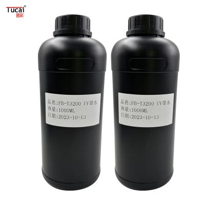 China Compatible T3200 Epson UV Ink For Soft Film Acrylic Ceramics Printing Te koop