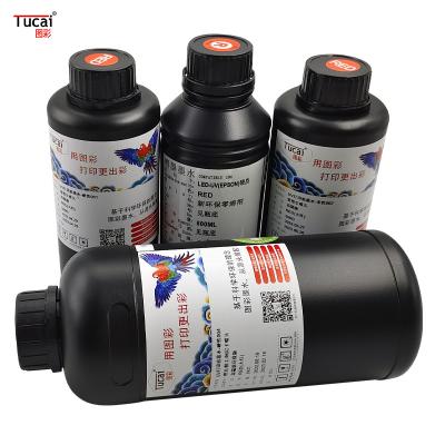Cina Alta resistenza agli graffi 500 ml Tinta da stampante UV dura e morbida per Epson DX5/DX7/TX800/XP600 in vendita