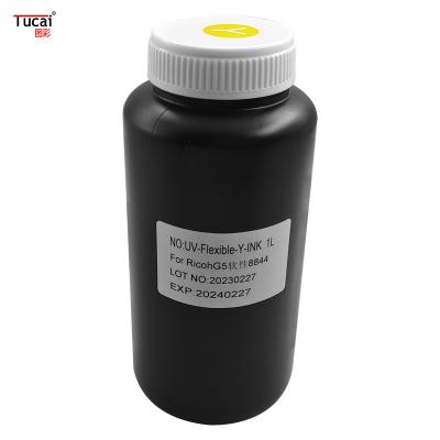 China Low odor and smooth printing Industrial head  soft UV ink for Seiko/ Konica/Toshiba/Ricoh G5/G6 for Leather/ PVC/wallpap for sale