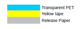 Yellow 8/12/16/24mm SMT Splice Tape Acrylic Smt Cover Tape Extender 0