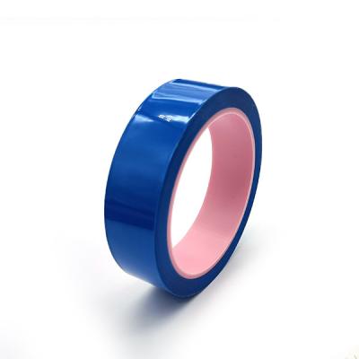 China Low Peeling Voltage Anti Static Tape Blue 1.0mil Backing Strong Adhesion for sale
