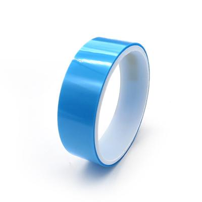 China Electronic Component Thermal Conductive Tape 0.16mm Blue Polyester Film for sale