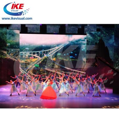 China Tela grande da exposição de diodo emissor de luz do fundo de fase da cor completa P9 impermeável para o concerto à venda